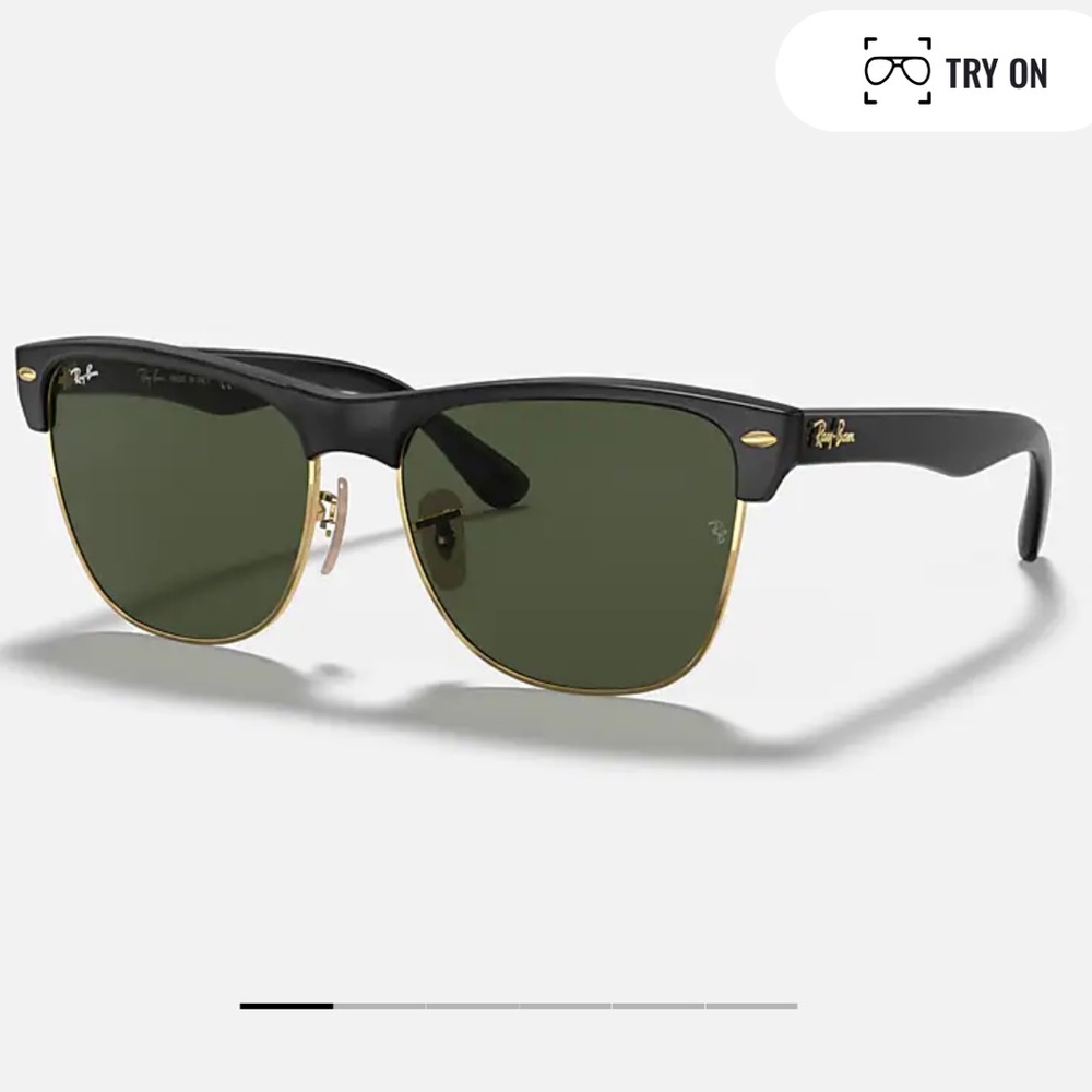 Ray-Ban Clubmaster Oversized Black and Gold Wayfarers